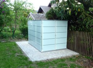 Gartenhauptdarsteller Gartenhaus aus Glas als Alternative