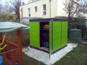 Moderne Gartenhäuser wetterfest.