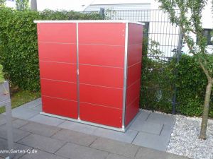 TR ; GH ; CR Gartengeraeteschrank in rot für Vorgärten