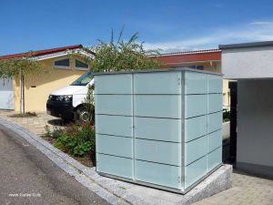 PU ; GH ;  GL ; Das kleine Gartenhaus in Glas