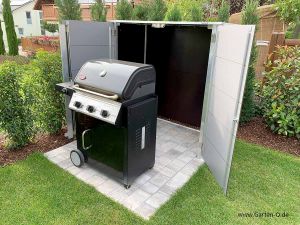 VA ; UE ; MG ; Der feste Gasgrillunterstand als Grillabdeckung