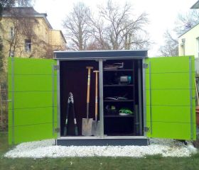 Großer Gartengeräteschrank wetterfest und modern
