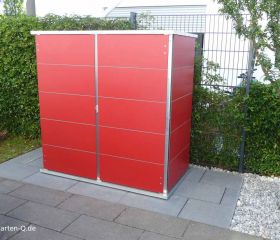 TR ; GH ; CR Gartengeraeteschrank in rot für Vorgärten