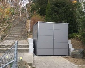 Fahrradbox für vier Farräder