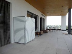 Der perfekte Geräteschuppen für Dachterrassen