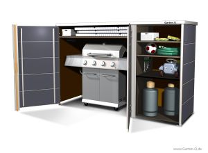 Ein wetterfester Schrank für ihren Gasgrill