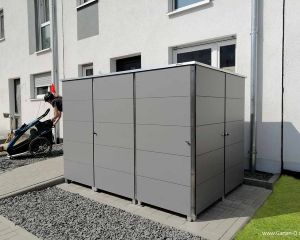 Fahrradunterstand für Fahrradanhänger als Garage