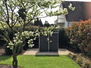 PU ; GH ; AG ; Wetterfestes Gartenhaus in Anthrazit