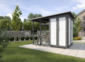 Die Gartana Gartenhaus Alternative für Fahrräder