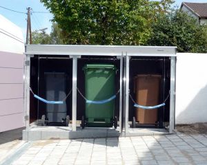 Das kleine Mülltonnenhaus für 240 Liter Tonnen