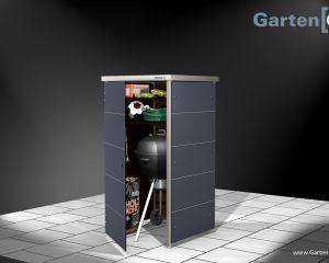 Der kleine geräteschrank für den Garten