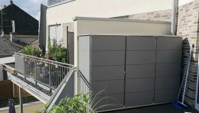 Tx ; GH ; MG ; Der moderne Geräteschrank für den Balkon