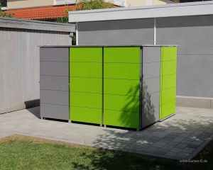 Moderne Design Fahrradbox aus HPL Trespa