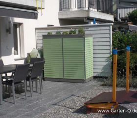 TR ; GH ; UP Terrassenschrank mit Dachbegrünung