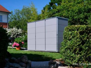Tx ; GH ; MG ; Der moderne Gartenschrank in Grau