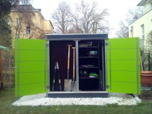 Großer Gartengeräteschrank wetterfest und modern