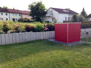 PU ; GH ; CR ; Das moderne kleine Gartenhaus als würfel