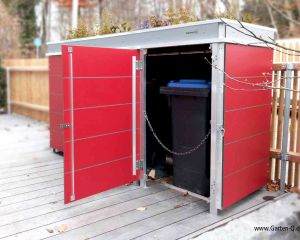 Mülltonnenboxen mit Dachbegrünung 120 cm Höhe