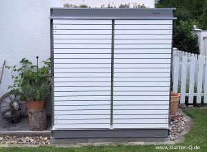 die moderne Kunststoff-Gartenbox