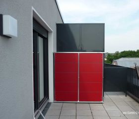 Design Gartenschrank als Kissenbox