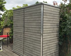 Der moderne Gartenschrank aus HPL