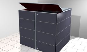 Das Mülltonnenhaus für Müllcontainer