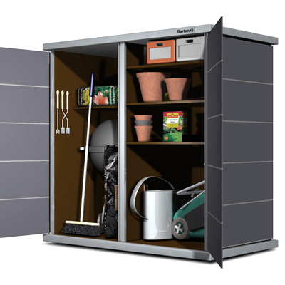 Der große Gartenschrank in Anthrazit
