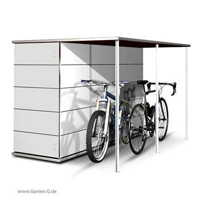 Gartenschrank mit Fahrradunterstand