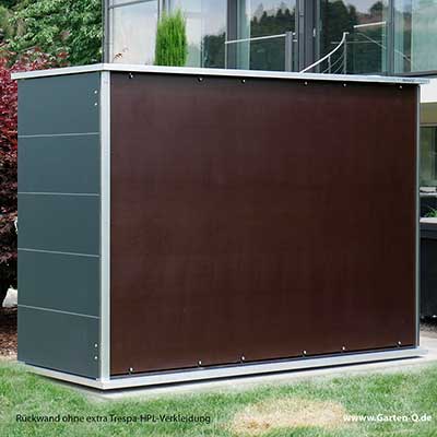 Gartenschrank Rückwand ohne HPL Trespa