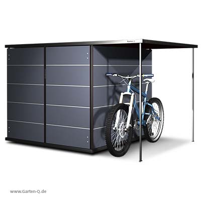 Mülltonnenbox mit Paketbox