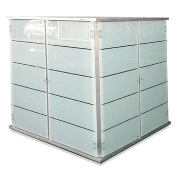 Gartenschrank aus Glas