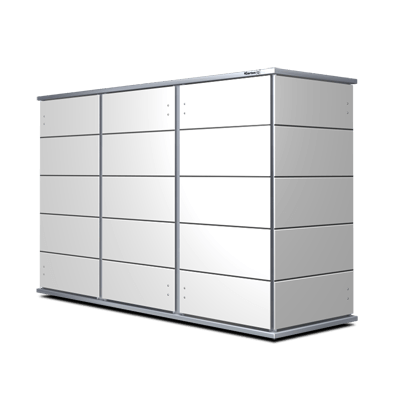 Gartenschrank weiß
