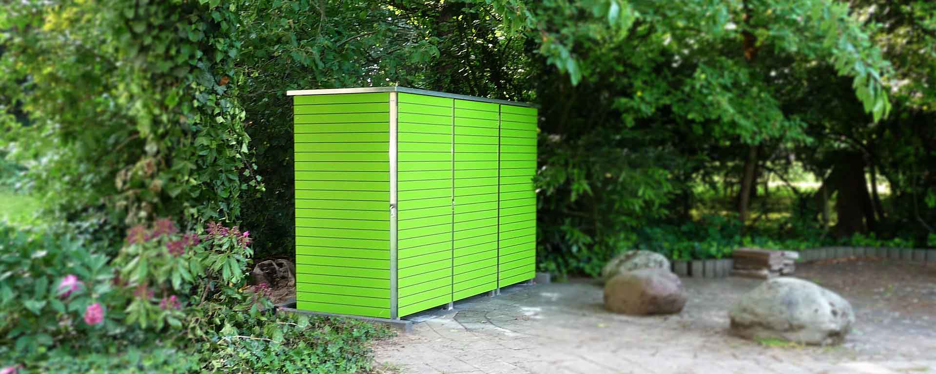 Der moderne Unterstand für den Gasgrill