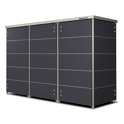 Ein Schrank für Pooltechnik in Anthrazit