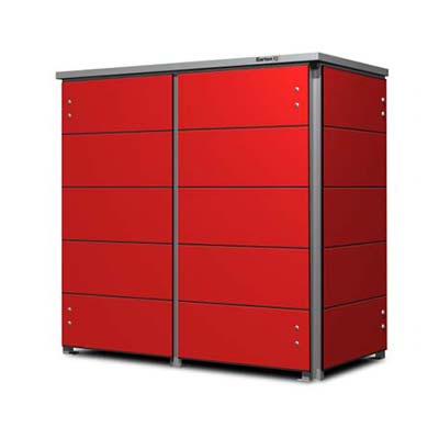 Mülltonnenbox für zwei Tonnen 240 Liter