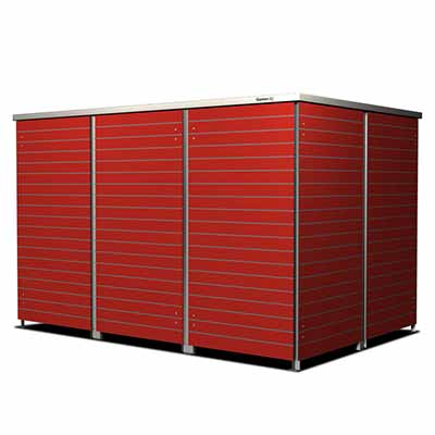 Die moderne Mülltonnenbox für 6 Tonnen