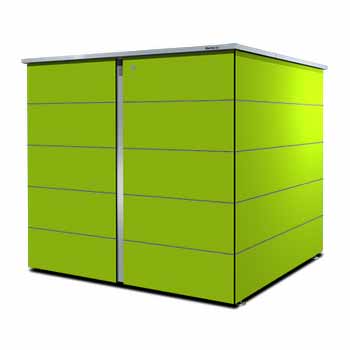 Müllcontainerbox in grün