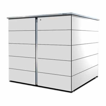 Müllcontainerbox in weiß