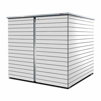 Müllcontainerbox in weiß