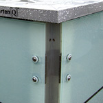gartenschrank glastuer kl