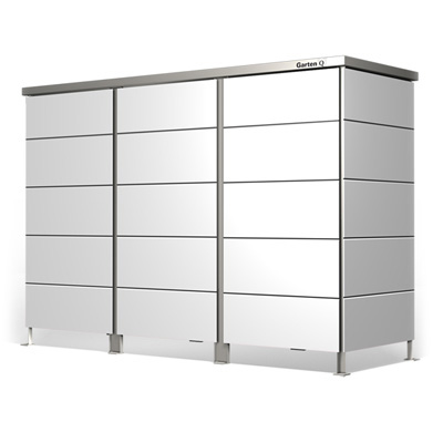Pooltechnikschrank in weiß