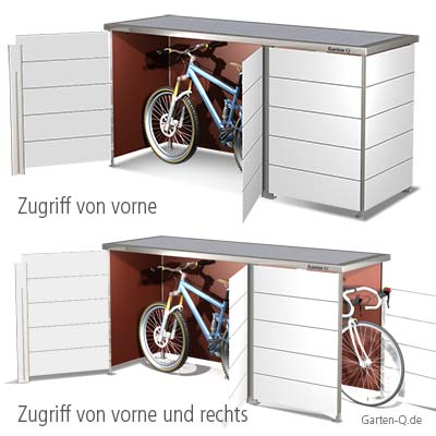 Fahrradbox für zwei Fahrräder