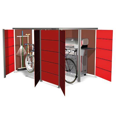 Wetterfeste Fahrradgarage
