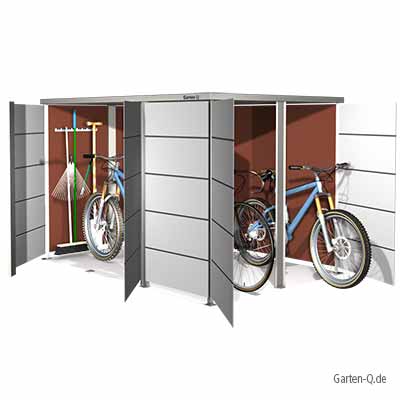 Fahrradgarage für 4 Fahrräder