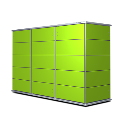 Moderner Lime Green Terrassenschrank'