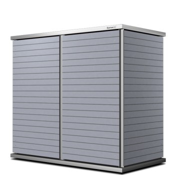Gartenschrank grau