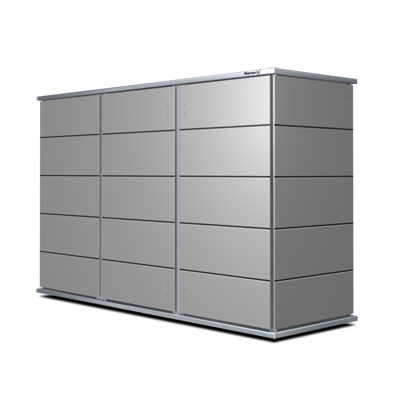 Dachterrassenschrank in grau