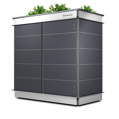 Gartenschrank für Dachterrassen anthrazit