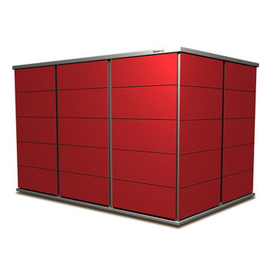 Gartenhaus in carmine red