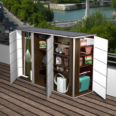 Der geniale Geräteschrank für Dachterrasen